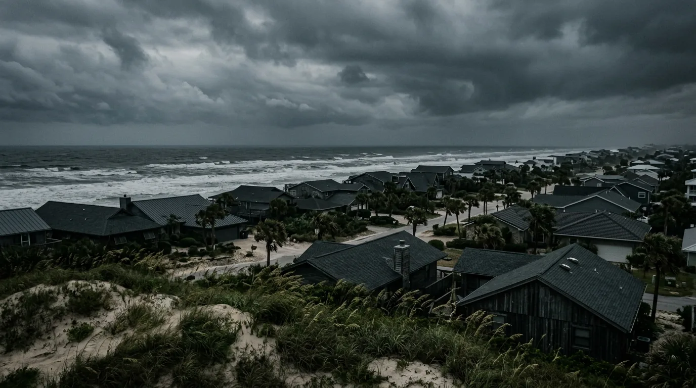 New Smyrna Beach barrier-island rooftops, sample