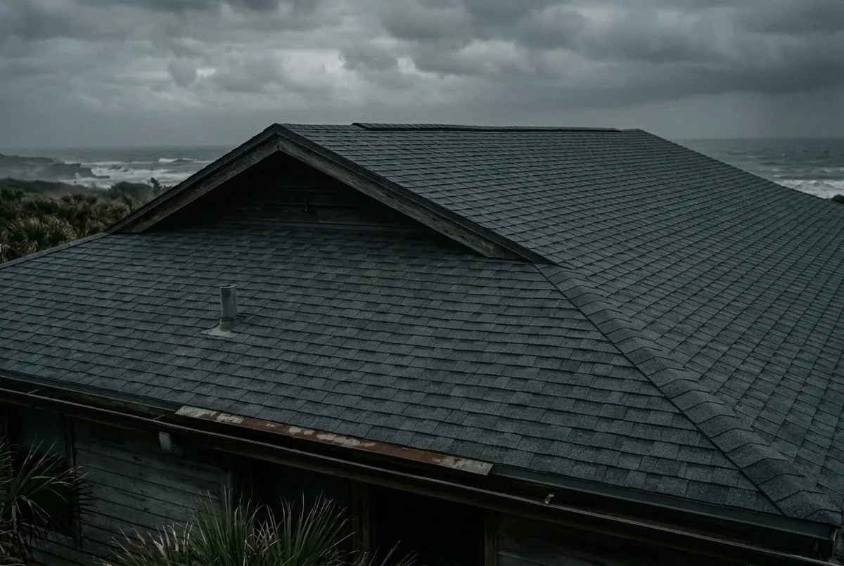 New roof after replacement, sample